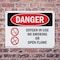 Signmission Oxygen In Use No Smoking Or Open Flame Danger Sign, Plastic, 10in W x 7in L, 2PK OS-2PACK-DS-P-710-L-1514 - alternate 3